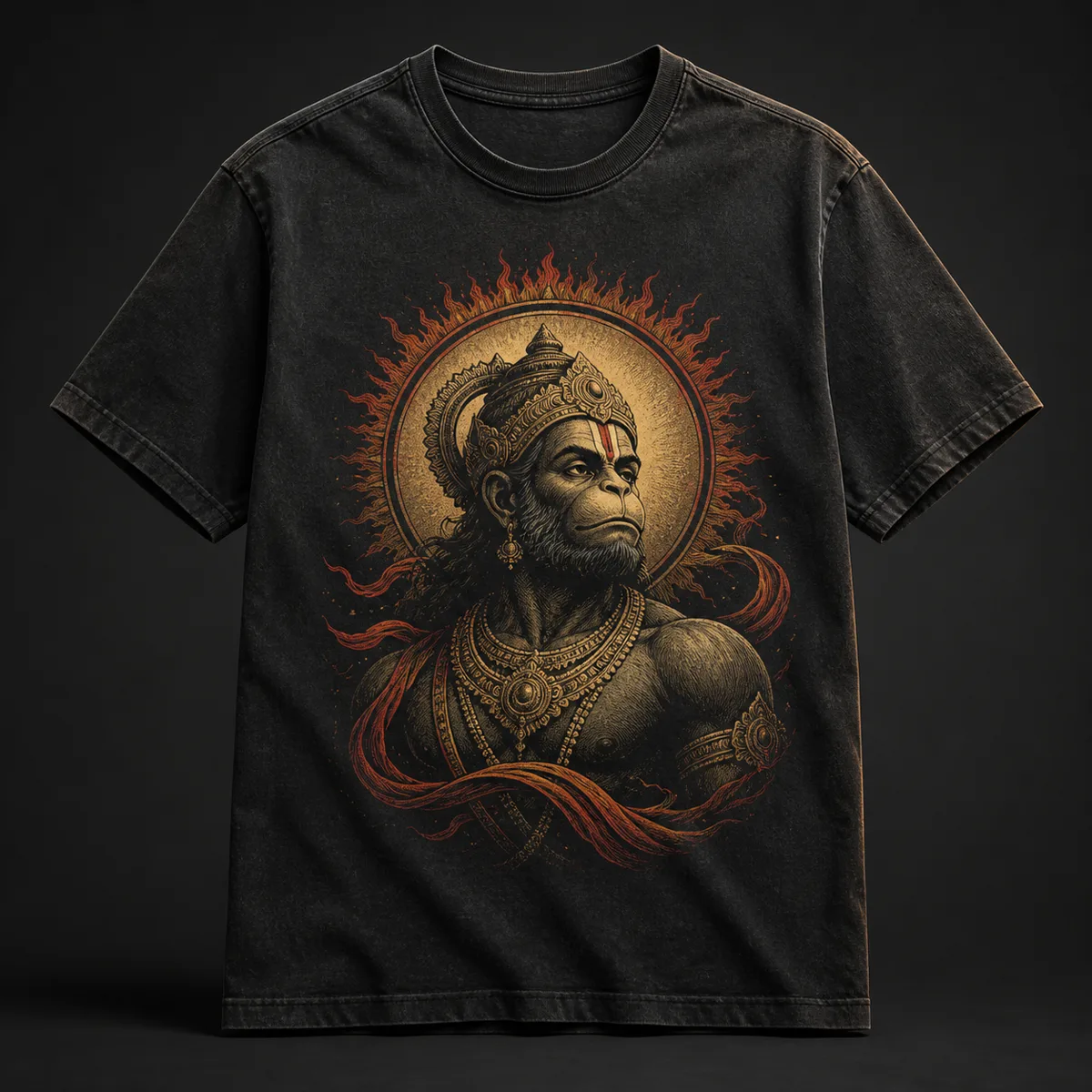 Solar Devotion Hanuman T-shirt concept