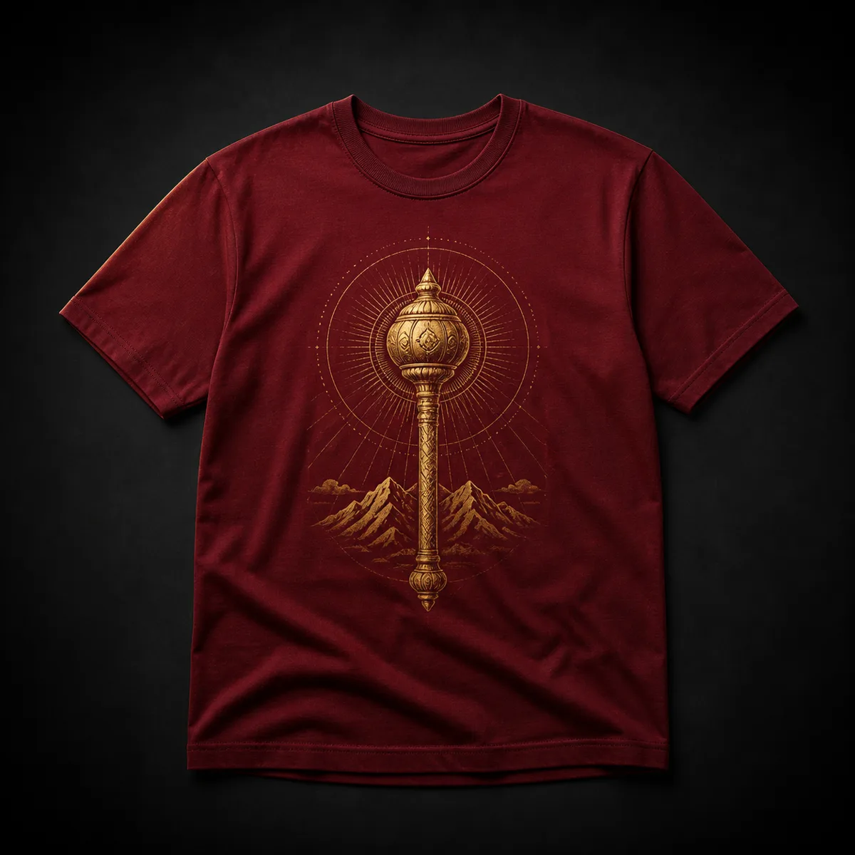 Gada of Strength Hanuman T-shirt concept