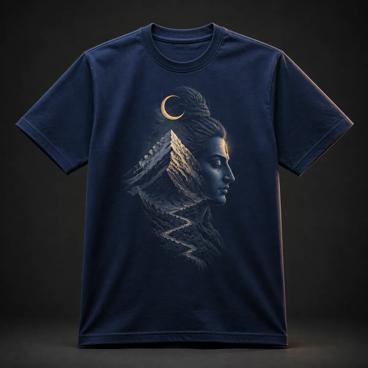 Silence of Kailash Shiva T-shirt concept